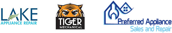 Lake Appliance Repair Tiger Mechanical and Preferred Appliance Logos